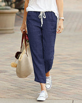 Drawstring Elastic Pants